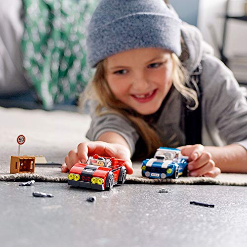 LEGO City Police - Policía: Arresto en la Autopista, Set de Construcción Inspirado en la Serie de Televisión, Incluye 2 Personajes, un Coche de Policía de Juguete (60242)