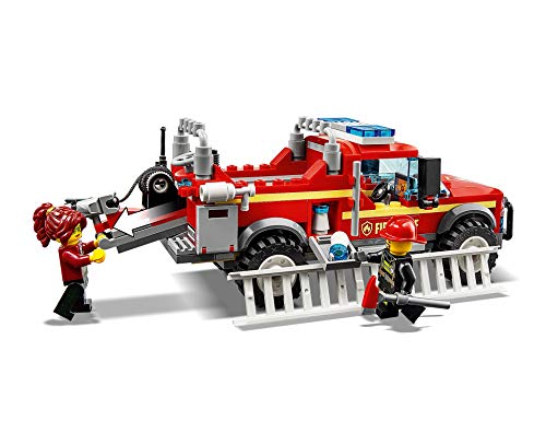 LEGO City Town - Camión de Intervención de la Jefa de Bomberos Vehículo de Juguete de construcción para Recrear Aventuras, incluye Minifiguras de los Bomberos, Novedad 2019 (60231)