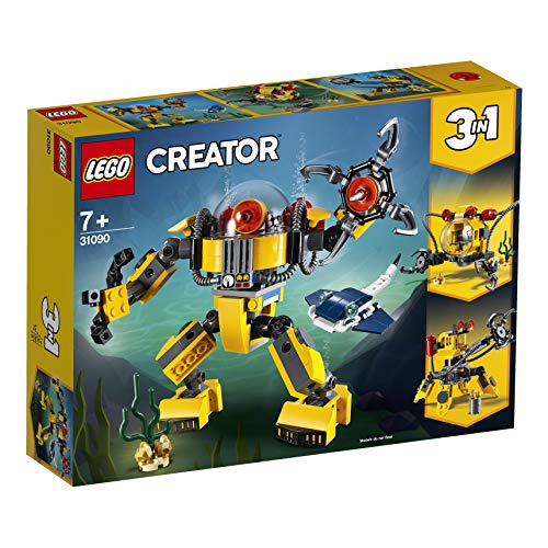 LEGO Creator - Robot Submarino, juguete de aventuras en el mar para construir (31090) , color/modelo surtido