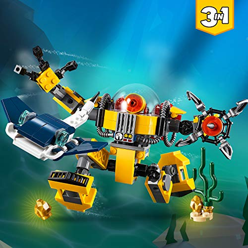 LEGO Creator - Robot Submarino, juguete de aventuras en el mar para construir (31090) , color/modelo surtido