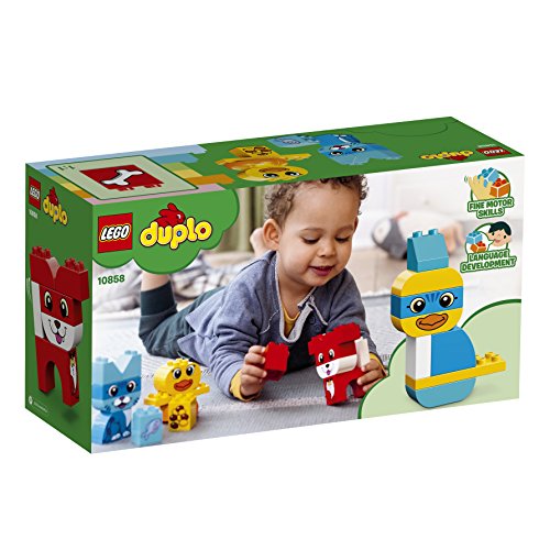 LEGO DUPLO - Primer Puzzle de Mascotas, Juguete Preescolar Creativo de Construcción con Piezas de Colores para Niños y Niñas de 1 Año y Medio a 3 Años (10858)