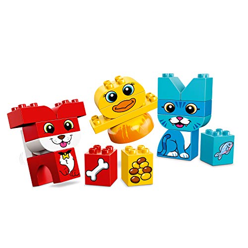 LEGO DUPLO - Primer Puzzle de Mascotas, Juguete Preescolar Creativo de Construcción con Piezas de Colores para Niños y Niñas de 1 Año y Medio a 3 Años (10858)