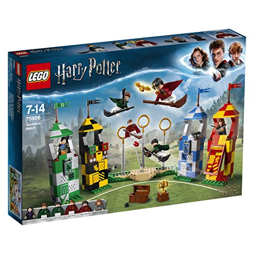 LEGO Harry Potter - Partido de Quidditch, Set de Construcción de Juguete del Deporte de Hogwarts (75956)