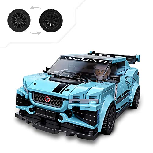LEGO Speed Champions - Formula E Panasonic Jaguar Racing GEN2 car & Jaguar I-PACE eTROPHY, Juguete de Construcción con 2 Coches para Jugar a las Carreras (76898)
