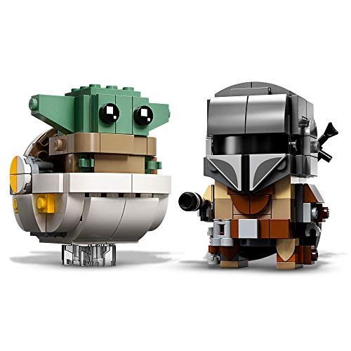 LEGO Star Wars BrickHeadz - El Mandaloriano y El Niño, Set de Construcción con los Personajes de Mandalorian, incluye a Baby yoda, Juguete del Universo Star Wars (75317)