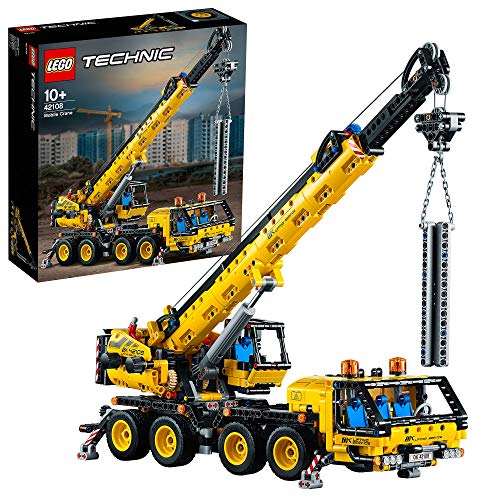 LEGO Technic - Grúa Móvil, Set de Construcción de Vehículo de Obra de Juguete con Brazo Móvil, Recomendado a Partir de 10 Años (42108) , color/modelo surtido