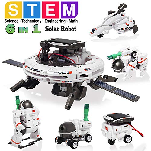 6 en 1 Kit Solar Educativo Juguete Kit Robot Solar de alimentación de aprendizaje para niños juguete 