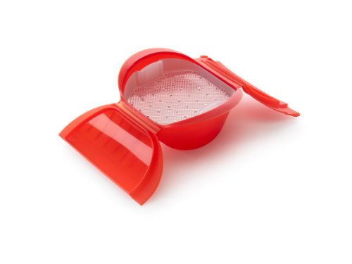 Lékué - Bandeja multifunción de silicona, 3-4 personas, translúcido