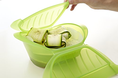 Lékué - Bandeja multifunción de silicona, 3-4 personas, translúcido