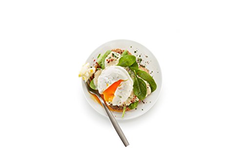 Lékué Escalfador de Huevos, Acero Inoxidable, Naranja, 9,3 x 11 x 7,5 cm