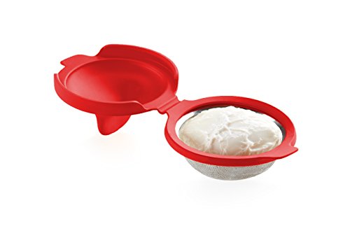 Lékué Escalfador De Huevos, Silicona Platino, Rojo, 2