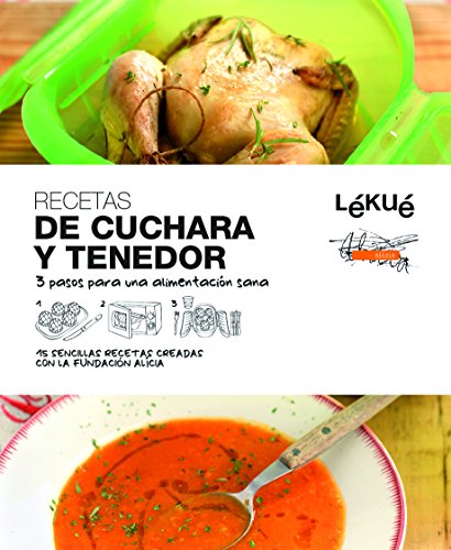 Lékué Libro de cocina De Cuchara y Tenedor, Negro, Único