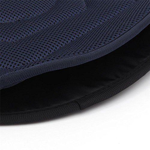 Lembeauty - Cojín Giratorio de Espuma viscoelástica Antideslizante para Asiento de Coche, cojín de Ayuda para la Movilidad, cojín para Silla en la Almohadilla, Color Azul Oscuro