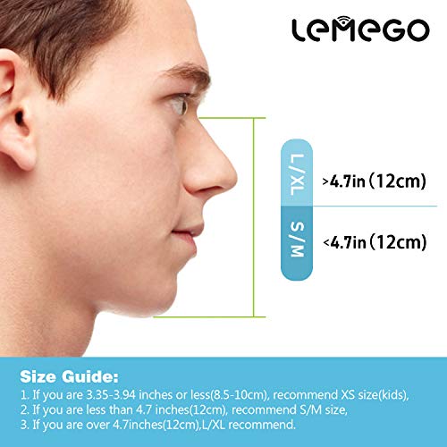 LEMEGO Máscara de Buceo Adulto Mascara Snorkel 180° Panorámica con Snorkel Giratorio 360 ° Anti-Niebla y Anti-Fugas Easybreath Completa Máscara Apoyo Camara Deportiva (L/XL)