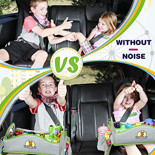 LENBEST Mesa Coche para Niños, Mesa para Niños en la Asiento de Coche, Tablero Impermeable del Coche, Viajan Niños Play Tray, Mesa para Niños, Bandeja para Coche, Cochecito, Avión