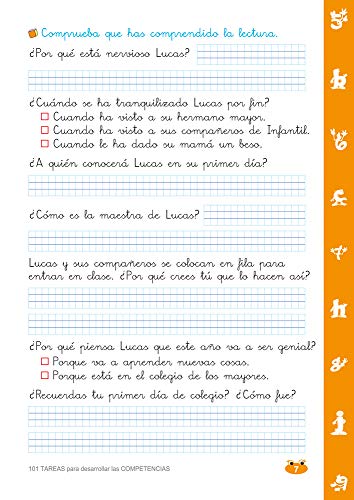 Lengua y Matemáticas, 101 tareas para desarrollar las competencias, Cuaderno 1