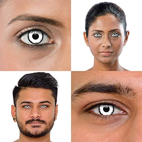 Lentillas de Color Blanco Angelical Para Halloween (1 Día)