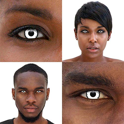 Lentillas de Color Blanco Angelical Para Halloween (1 Día)