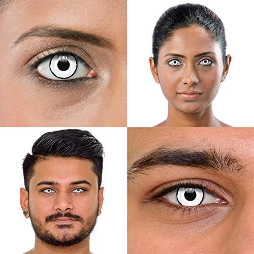 Lentillas de Color Blanco Zombi (1 Día)