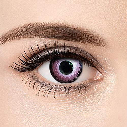 Lentillas de color,sin corrección sensación natural,cómodas y perfectas para halloween fiesta-1par(2 lentillas) (Color-9)