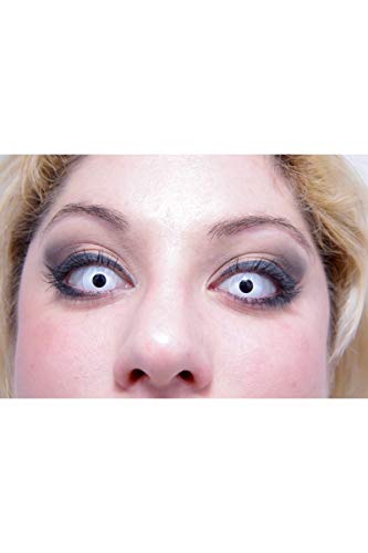 Lentillas de contacto ojo blanco - Única