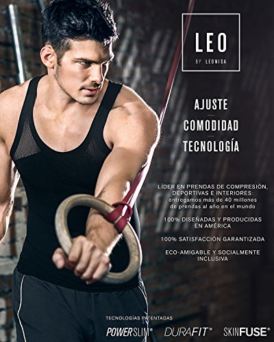 Leo Faja chaleco modelador para hombre, afina el abdomen, con soporte lumbar. - 035000000S, S, Blanco