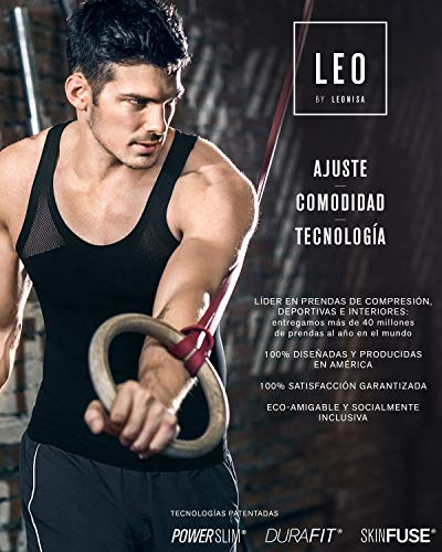 Leo Faja chaleco modelador para hombre, afina el abdomen, con soporte lumbar. - 035000000S, S, Blanco