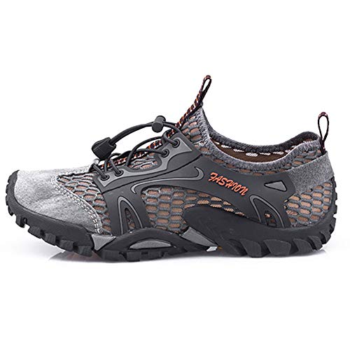 Leobtain Men Women Hiking Water Safety Shoes Running Basketball Badminton Shoes Quick Drying Lightweight Mesh Breathable Jogging Trail Outdoor Non-Slip Sneakers