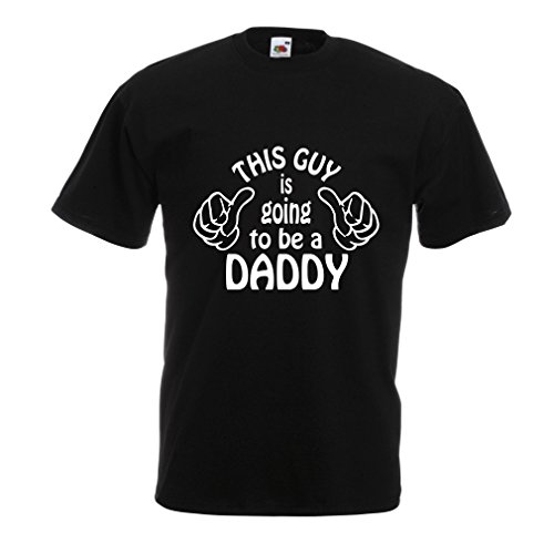 lepni.me Camisetas Hombre Este Chico va a ser papá, Ideas de Regalo para papá Nuevo (Large Negro Blanco)