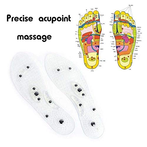 Lesgos Plantillas De Masaje Magnético,Ayuda A Quemar Grasa,Mejora La Circulación Sanguínea,la Acupresión,el Tratamiento del Pie,el Alivio del Dolor,Las Plantillas De Zapatos para Hombres Y Mujeres