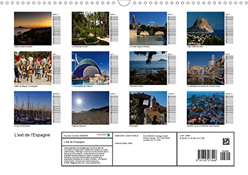 L'est de l'Espagne (calendrier mural 2021 din a3 horizontal) - impressions de la costa brava a la co: Impressions de la Costa Brava à la Costa Blanca anniversaire, 14 Pages) (CALVENDO Places)