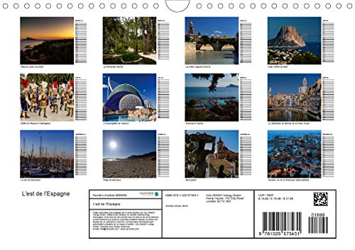 L'est de l'Espagne (calendrier mural 2021 din a4 horizontal) - impressions de la costa brava a la co: Impressions de la Costa Brava à la Costa Blanca anniversaire, 14 Pages) (CALVENDO Places)
