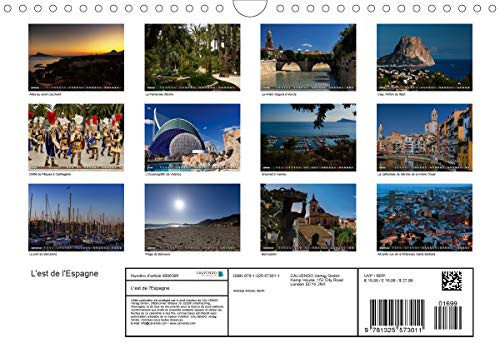 L'est de l'Espagne: Impressions de la Costa Brava à la Costa Blanca (Calendrier mensuel, 14 Pages ) (CALVENDO Places)