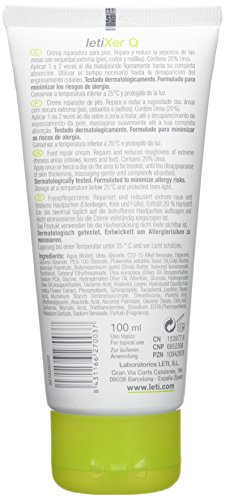 LETI LETIXER Q-Crema reparadora para pies, 100 ml