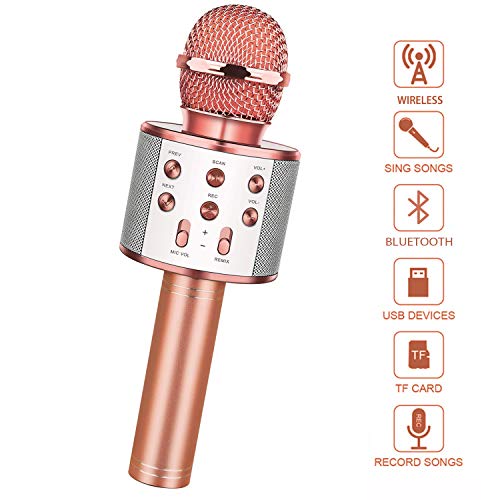 LetsGO toyz Juguetes Niños 4-12 Años, Juguetes para Niños de 4-12 Años Máquina de Karaoke portátil Regalos Cumpleaños Niños 4-12 Años Niñas Interesante Regalos