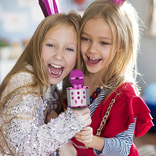 LetsGO toyz Regalos para Niña de 4-12 Años, Microfono Karaoke Bluetooth Juguetes para Niños de 4-12 Años Regalos Niña Dinámicos Juguetes para Niña de 4-12 Años Niñas