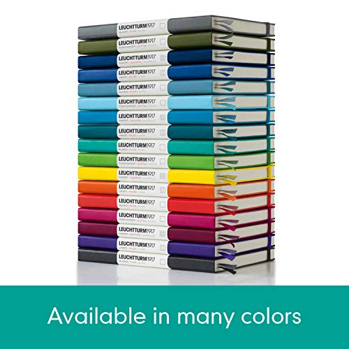 LEUCHTTURM1917 344792 Libreta de notas Medium (A5) tapas duras, 251 páginas numeradas, esmeralda, puntos