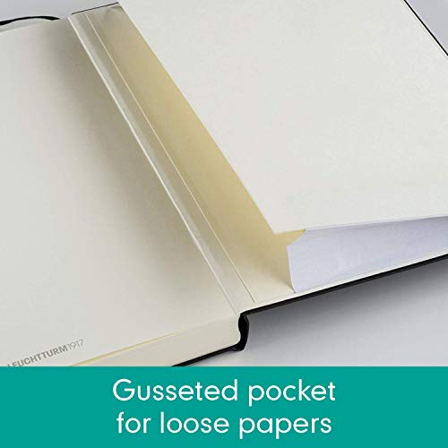 LEUCHTTURM1917 344792 Libreta de notas Medium (A5) tapas duras, 251 páginas numeradas, esmeralda, puntos