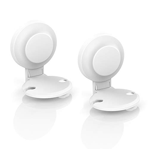 LEVERLOC Porta Cepillos de Dientes con Ventosas – Soporte de Cepillo de Dientes para Colocar en la Pared sin perforar, Vaso para Cepillos Dentales