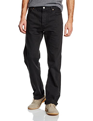 Levi's 501 Original Fit Jeans Vaqueros, Black 0165, 33W / 36L para Hombre