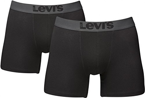 Levi's Calzoncillos (Paquete de 4) para hombre 6 (Grande) 4 X Negro (Jet Negro)