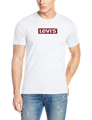 Levi's Graphic Set-in Neck, Camiseta para Hombre, Blanco (Levis Logo White 0424), S