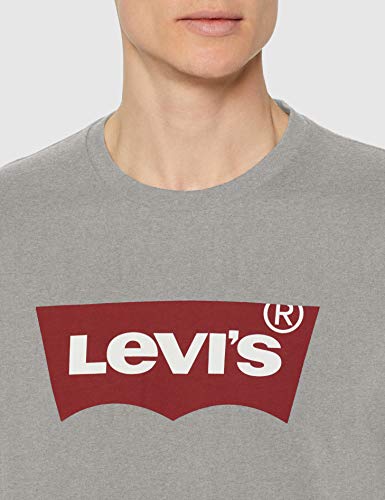 Levi's Graphic Set-In Neck, Camiseta para Hombre, Gris (C18976 Graphic H215 Midtone Htr Grey Graphic H215-Hm 36.2 138), XX-Small