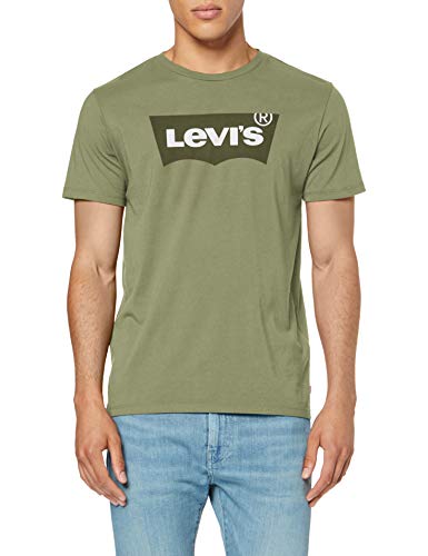 Levi's Housemark Graphic tee Camiseta, Verde (Hm Ssnl Emb Aloe 0250), M para Hombre