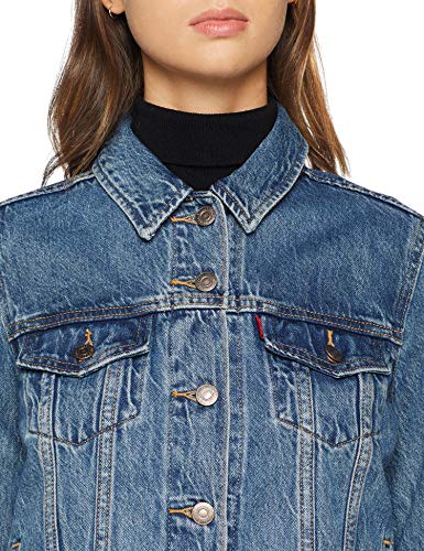 Levi's Original Trucker Chaqueta vaquera, Azul (Soft Ash Butter Dark 0063), Medium para Mujer