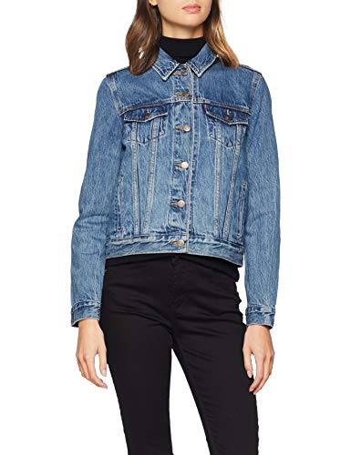 Levi's Original Trucker Chaqueta vaquera, Azul (Soft Ash Butter Dark 0063), Medium para Mujer