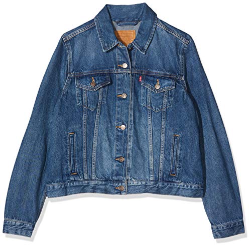 Levi's Original Trucker Chaqueta vaquera, Azul (Soft Ash Butter Dark 0063), Medium para Mujer