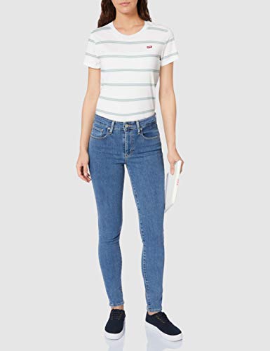 Levi's Perfect-tee Camiseta de Manga Corta, Multicolor (Alyssa Stripe Cloud Dancer 0062), Small para Mujer