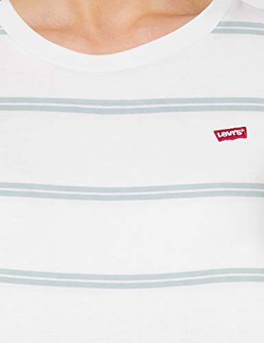Levi's Perfect-tee Camiseta de Manga Corta, Multicolor (Alyssa Stripe Cloud Dancer 0062), Small para Mujer