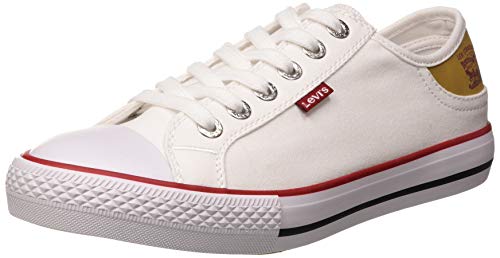 Levi's Stan Buck, Zapatillas para Hombre, Blanco (Regular White 51), 45 EU